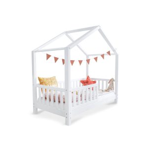 Lit cabane blanc Noah 90×190 cm