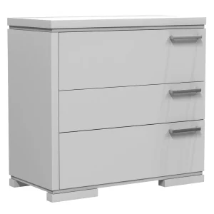 Bureau - 3 Tiroirs - Joe - Gris Pâle