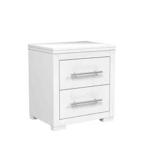 Table de nuit barton pour décoration de chambre, blanc