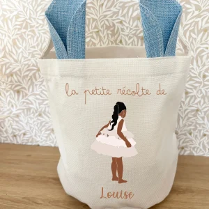 Sac Pâques fille bleu
