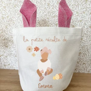 Sac Pâques rose bébé