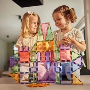 Cleverclixx – Tuiles magnétiques pastelles 36 pièces