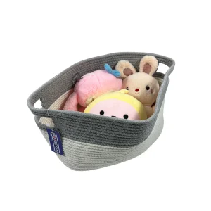 Panier Boobeyeh en corde de coton gris foncé