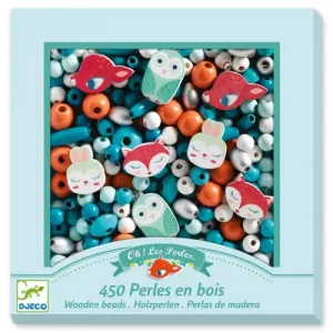 450 perles en bois – Petits animaux
