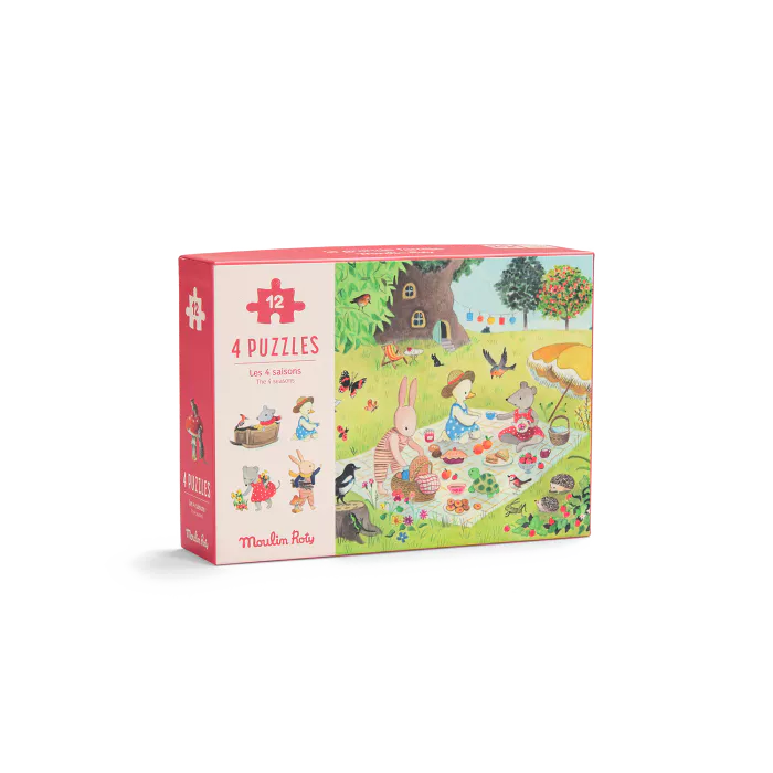 4 mini puzzles des saisons – 12 pîèces