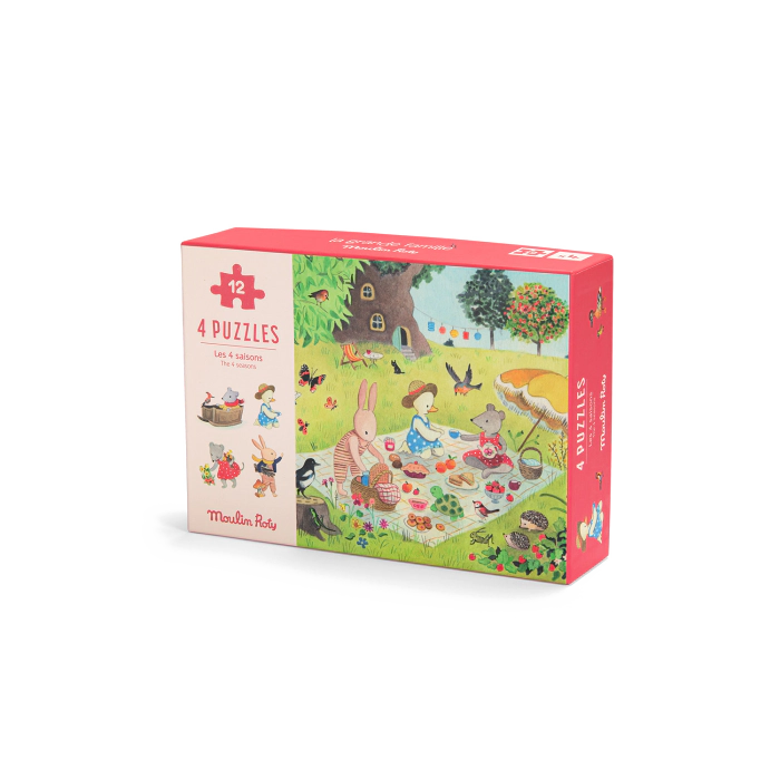 4 mini puzzles des saisons – 12 pîèces – Image 4