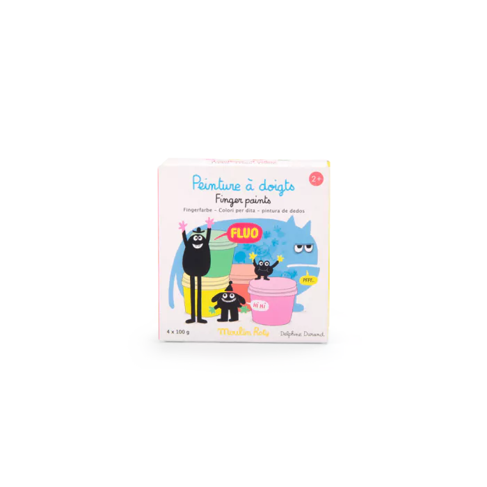 4 pots de peinture à doigts fluo – Les Schmouks – Image 3
