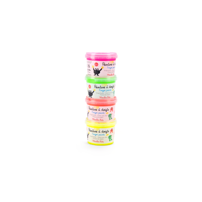 4 pots de peinture à doigts fluo – Les Schmouks – Image 5