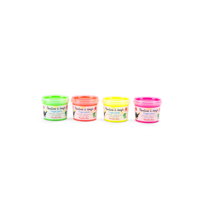4 pots de peinture à doigts fluo – Les Schmouks – Image 4