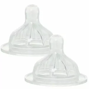 Tétines bébé S et M – Pack de 2 en silicone médical