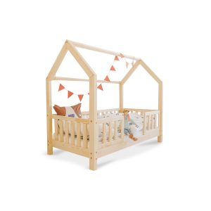 Lit cabane Oslo avec barrière – Accès central