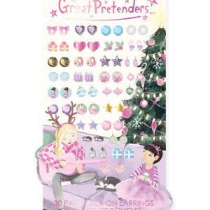 Boucles d’oreilles autocollantes – Noël