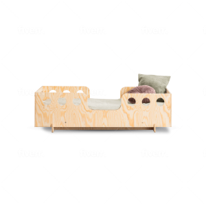 Lit enfant en bois avec barrière Sophia – Accès central