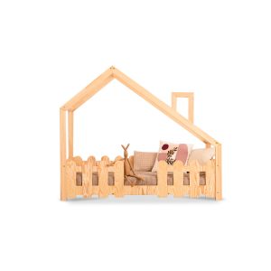 Lit cabane Gaspard avec barrière