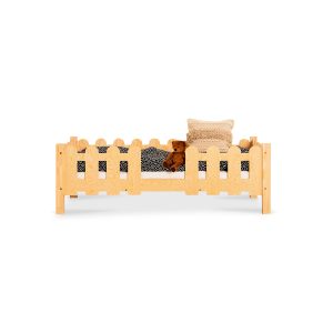 Lit enfant en bois Isidore avec barrière- Accès central