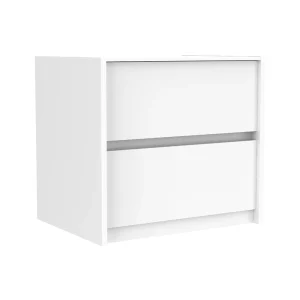 Table de nuit farona pour décoration de chambre, blanc