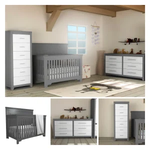 Trio Karlstad design - Trio collection emma- gris foncé et blanc