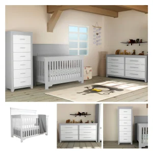 Ensemble chambre Karlstad - Trio collection emma- gris pâle et blanc