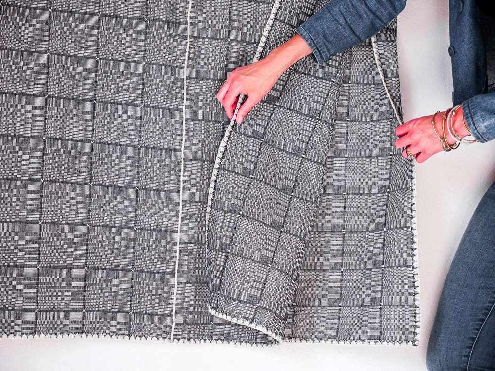 BINAKUL éventail, plaid tissées à la main – Image 3