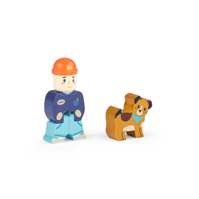 Camion de transport de voitures en bois – Image 3