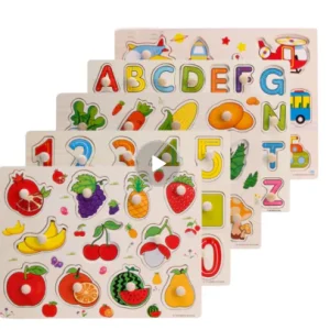 1 Puzzle au choix  fruit , légume , nombre , alphabet