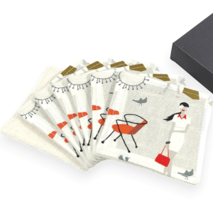 Coffret lingettes démaquillantes lavables en coton bio : réutilisables & zéro déchet