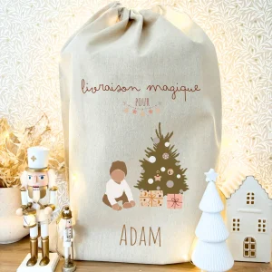 Hotte de Noël bébé garçon