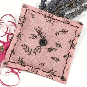 Coussin de Lavande Sèche Bio Rose – Sachet Parfumé Relaxant