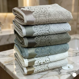 Pack 6 Serviettes de Bain Haut Gamme 50*90 cm Coton Pupilla Originale