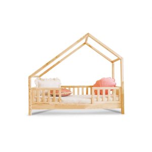 Lit cabane Hector avec barrière – Accès central