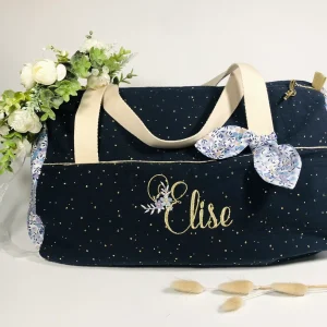 Louison le sac polochon enfant Liberty wiltshire lilas