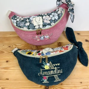 Le sac banane Eléonore doré enfant 100% personnalisable