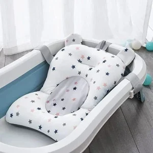 Coussin de bain suspendu pour bébé, antidérapant, doux, léger, réglable, à séchage rapide, pour nouveau-né