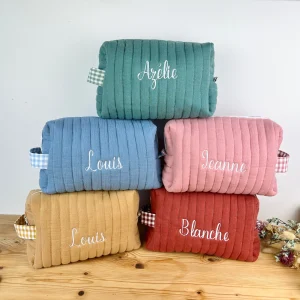 Colette la trousse de toilette en double gaze 5 coloris