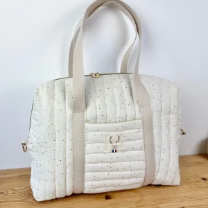 Hélène le sac week-end crème doré