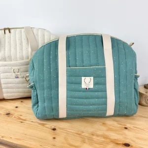 Aimé le sac à langer double gaze eucalyptus