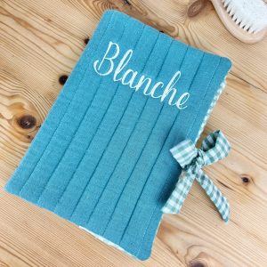 Noé  le protège carnet vert eucalyptus