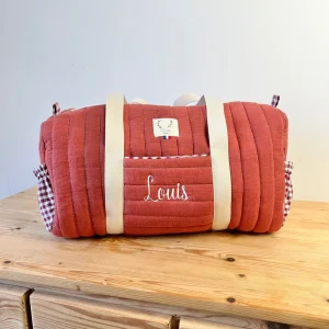 Léon  le sac polochon enfant brique