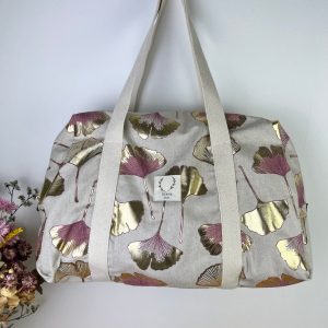 Hélène le sac week-end souple gingko doré