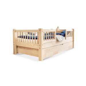 Lit enfant en bois Stockholm avec tiroir – Accès central