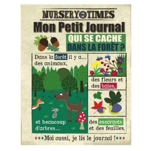 Journal en tissu Crinkly – Qui se cache dans la forêt ?