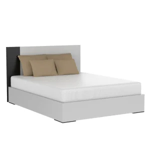 Lit queen gabriella, gris clair