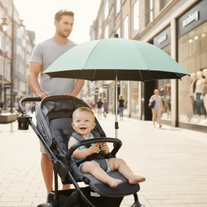 Ombrelle pour poussette-Verte | ProtectionUniverselle™