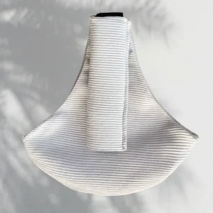 Porte-bébé Petit Marchou - Velour blanc - 9 mois à 4 ans ( max 20 KG )