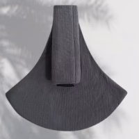 Porte-bébé Petit Marchou - Velour gris - 9 mois à 4 ans ( max 20 KG )