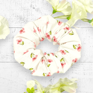 Petit Chouchou en Popeline de Coton Biologique – Élastique Cheveux Durable et Satiné