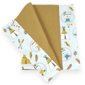 Protège cahier en tissu indien artisanal en coton Oeko Tex lavable et réutilisable