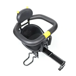 Siège de vélo pour enfants avec garde-corps enveloppant – Siège enfant avant pour vélo, position réglable, deux options de montage
