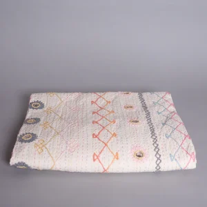 Jaipur couverture brodé main, petite