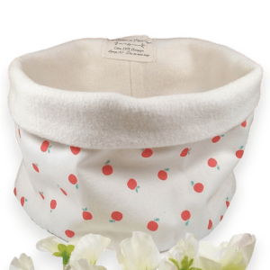 Snood fille coton bio certifié GOTS – doux, chaud & artisanal